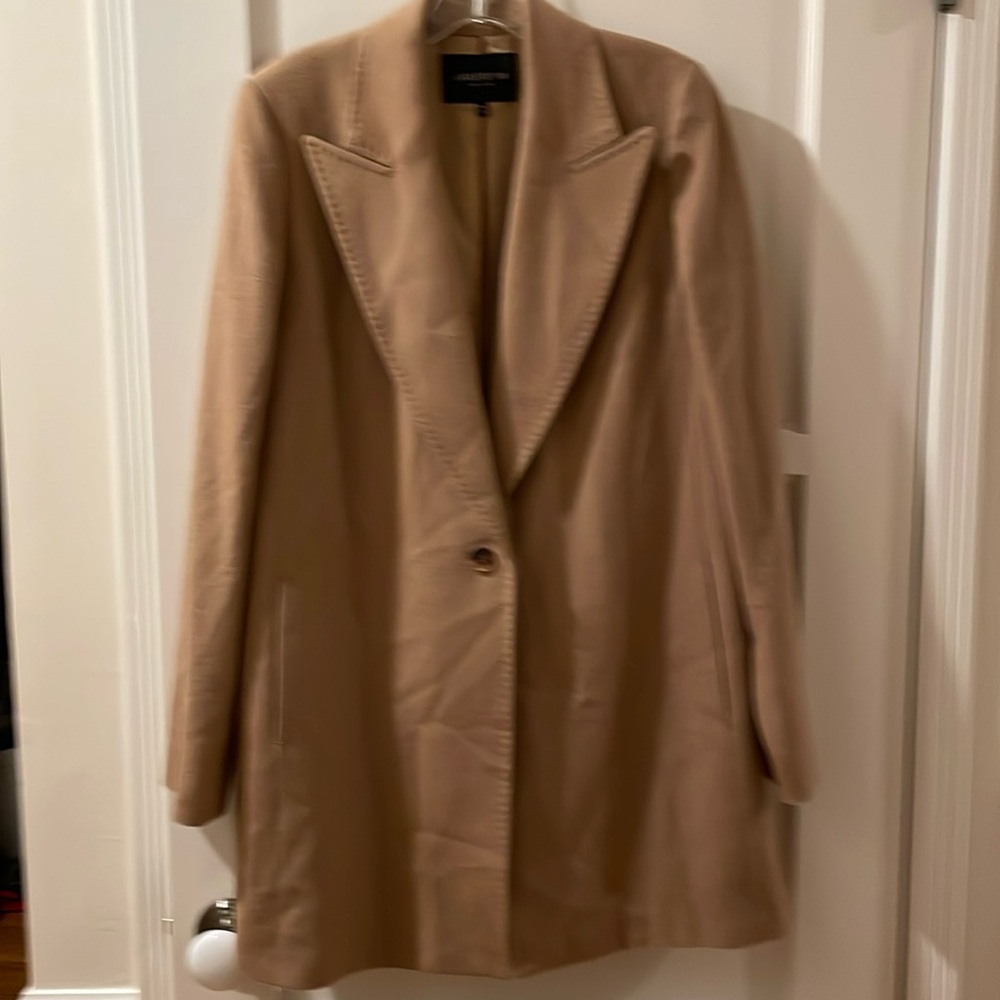 Classic Lafayette 148 Loro Piana Baby Camel long blazer jacket sz MDS